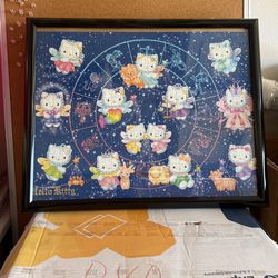 Hello Kitty Zodiac Puzzle Framed