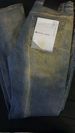 Purple jeans flared size 36