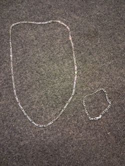 925 sterling silver necklace and bracelet