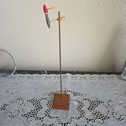 Vintage wood woodpecker toy