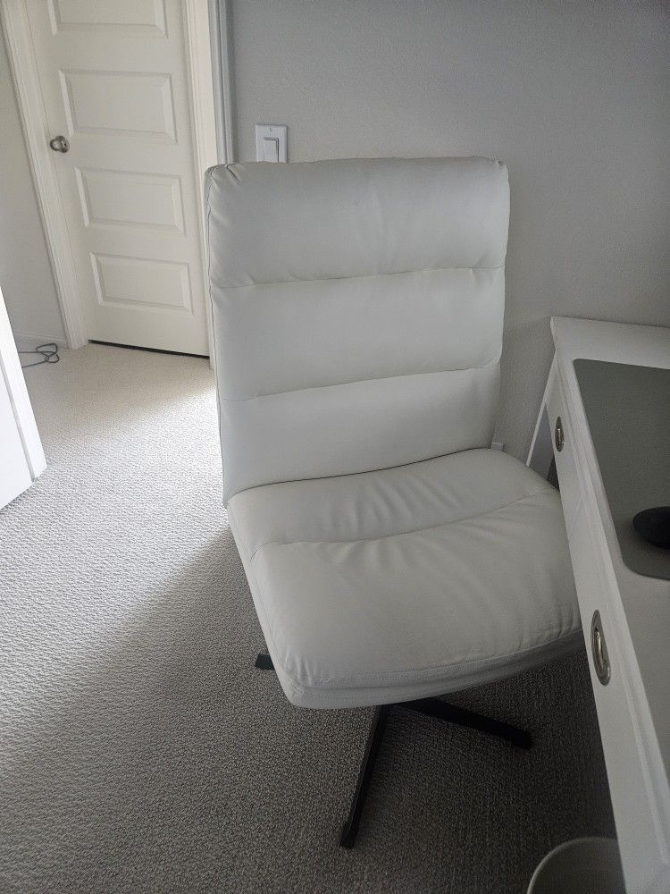 White Swivel Chair