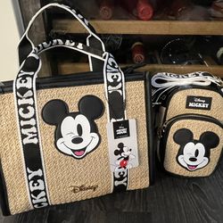 NWT Mickey Purse Crossbody Bag And Mickey Phone Bag