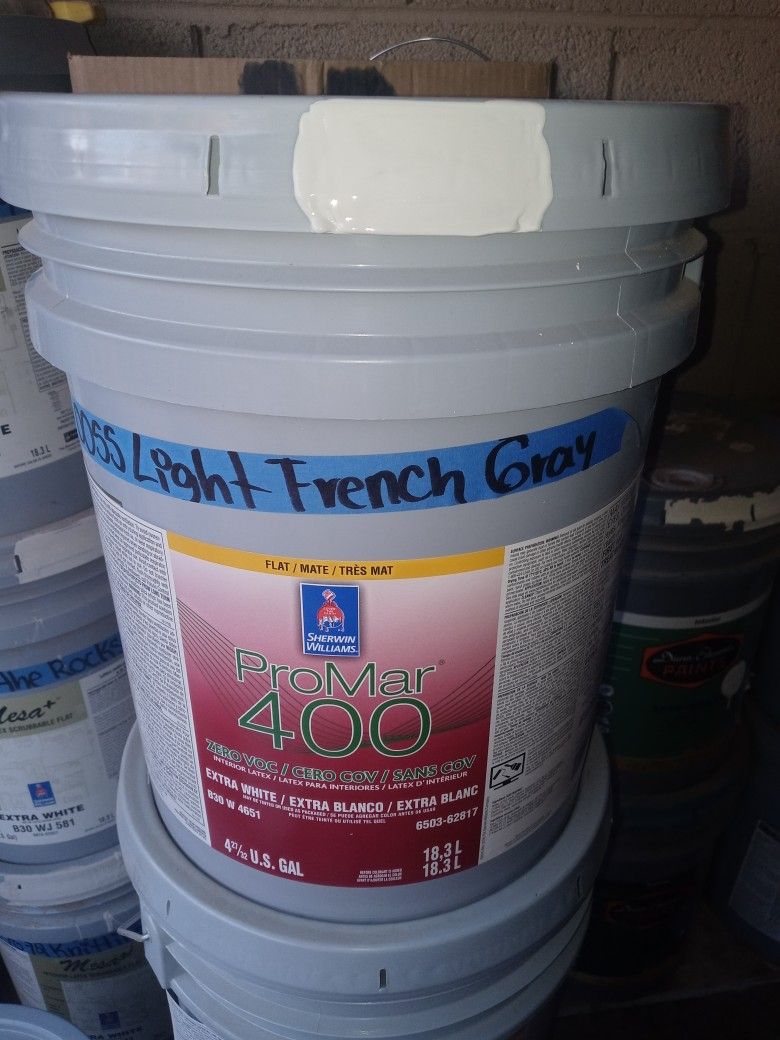 0055 Light French Gray Interior Flat Promar 400 . Sherwin Williams