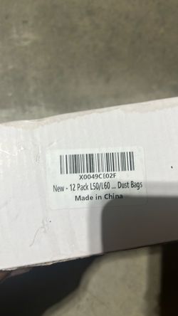 12 Pack L50/L60 Vacuum Dust Bags