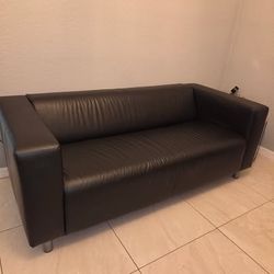 IKEA Sofa Set - KLIPPAN Loveseat + Recliner Chair, Black - OBO