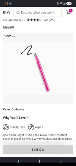 Seraphine Botanicals Carbonite Water-Resistant Velvet Eyeliner