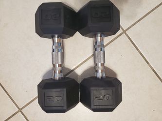 A Pair of 20lb Dumbbells