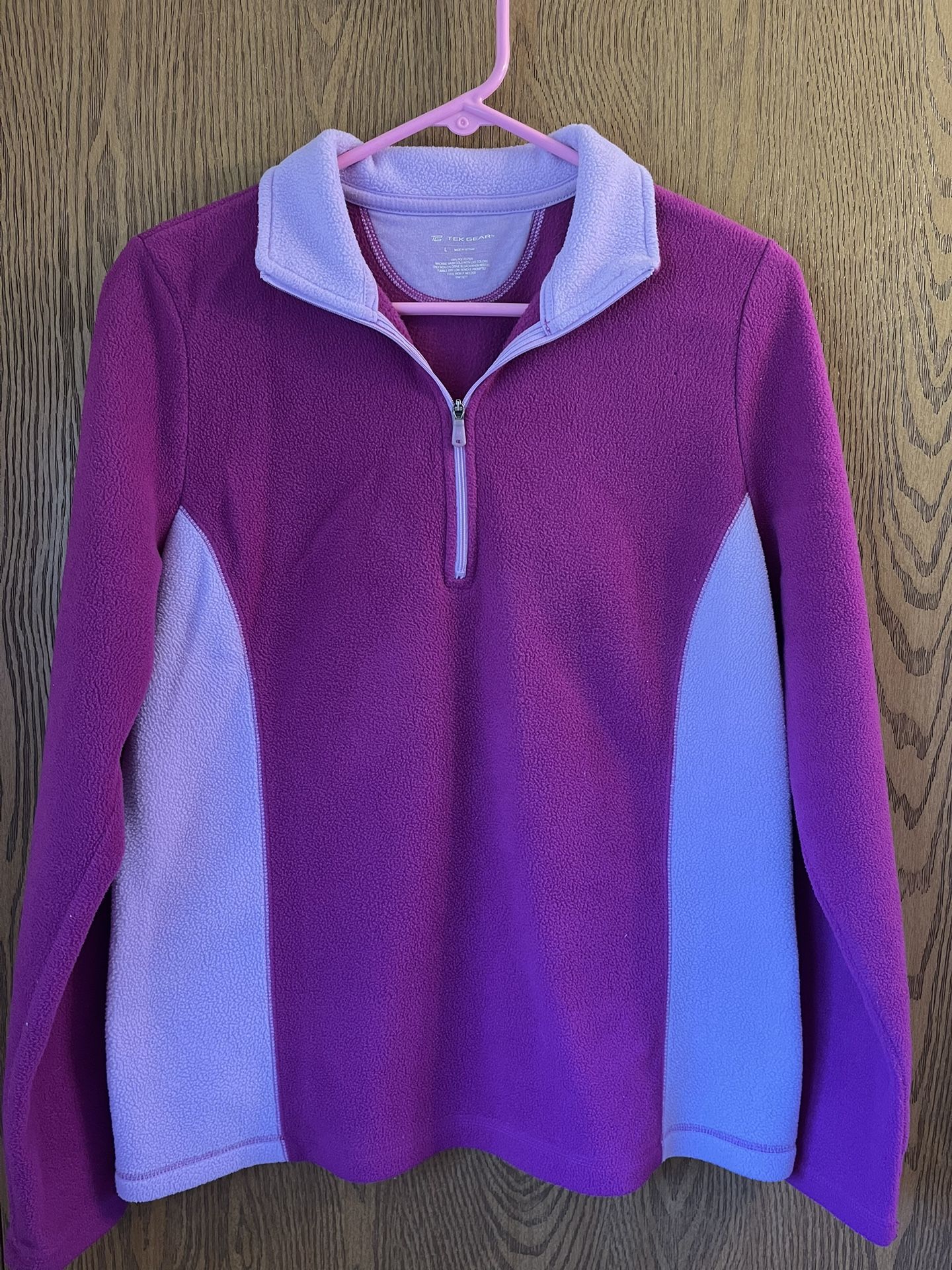 Ladies Fleece Jacket, Size L, Tek Gear