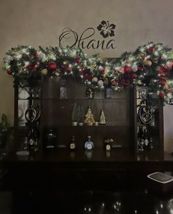 Solid Wood Home Bar Cabinet / Entertainment Hutch