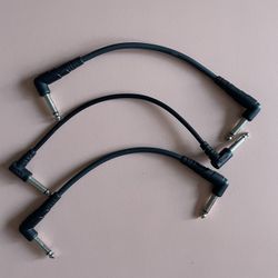 6in Right Angle 1/4 In Jack Instrument Cables (3)