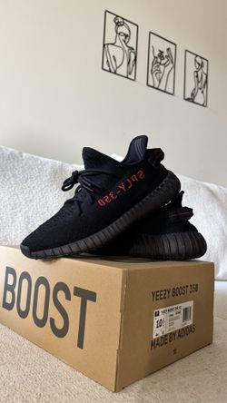 Yeezy Boost 350 V2 Bred (Black/Red) - Size 10.5