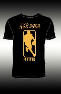 Kobe Bryant Mamba Forever Black 2XL - 4XL T-Shirt Jersey