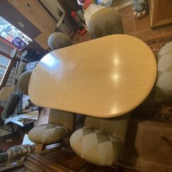 Family Wooden Table Of 6