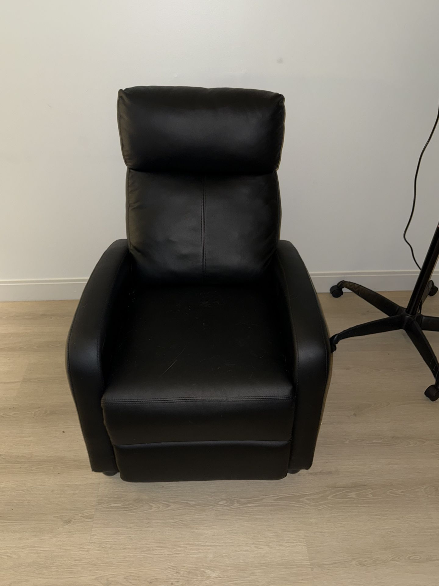 Black Leather Recliner