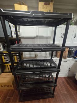 Used Plastic Storage Shelves 2