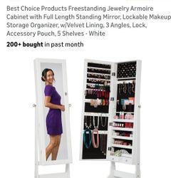 Jewelry Cabinet With Mirror 