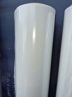 Satin white vinyl wrap roll