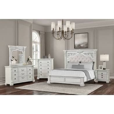 Brand New Luxurious Brush Wire Promenade Queen Bed Set
