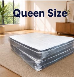 Queen Pillow Top Mattress Set $209 | Brand New