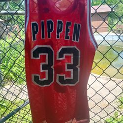 Vintage Champion Bulls #33 Scottie Pippen Jersey 