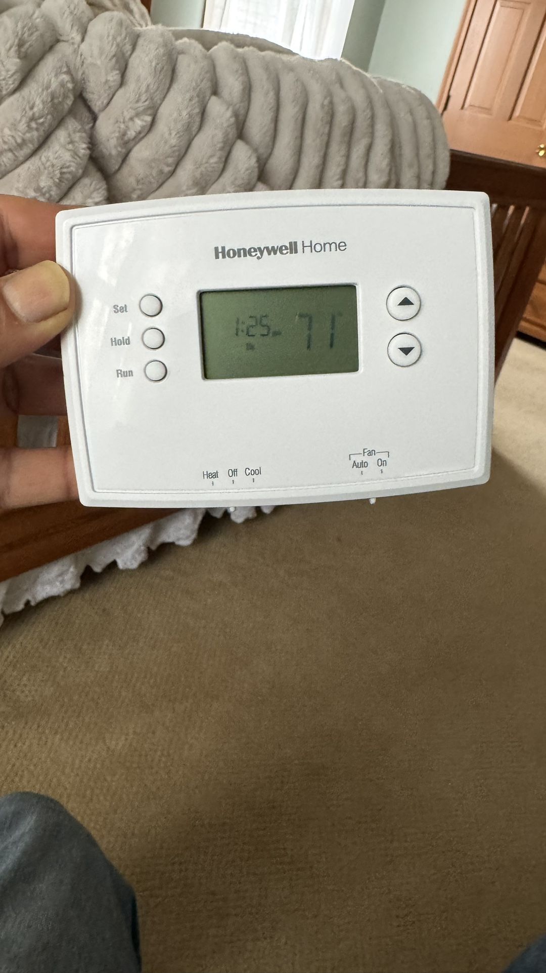 Thermostat Honeywell With Digital Display 1-week Programmable