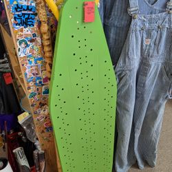 Vintage Metal Green / Yellow Avocado Folding Ironing Board