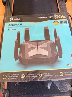 Tp Link Archer AXE16000 10g WiFi 6E router. Asus, nethear, linksys, Orbi, Eero,