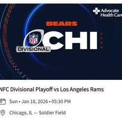 4 Chicago Bears Tickets Vs LA Rams