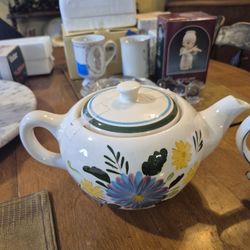 Two   Vintage Teapots Stangl And Ellgreave