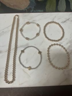 Enewton Bundle of 1 necklace and 4 bracelets