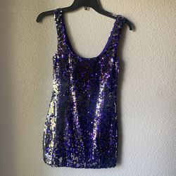 Brand New Woman’s As U Wish brand Purple Sequin Dress Up For Sale 