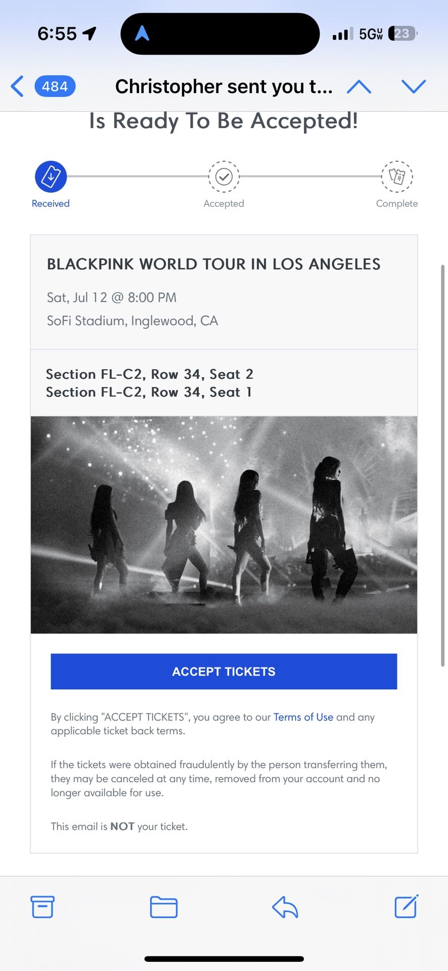 2 Black Pink La Tour Sat July 12 Floor