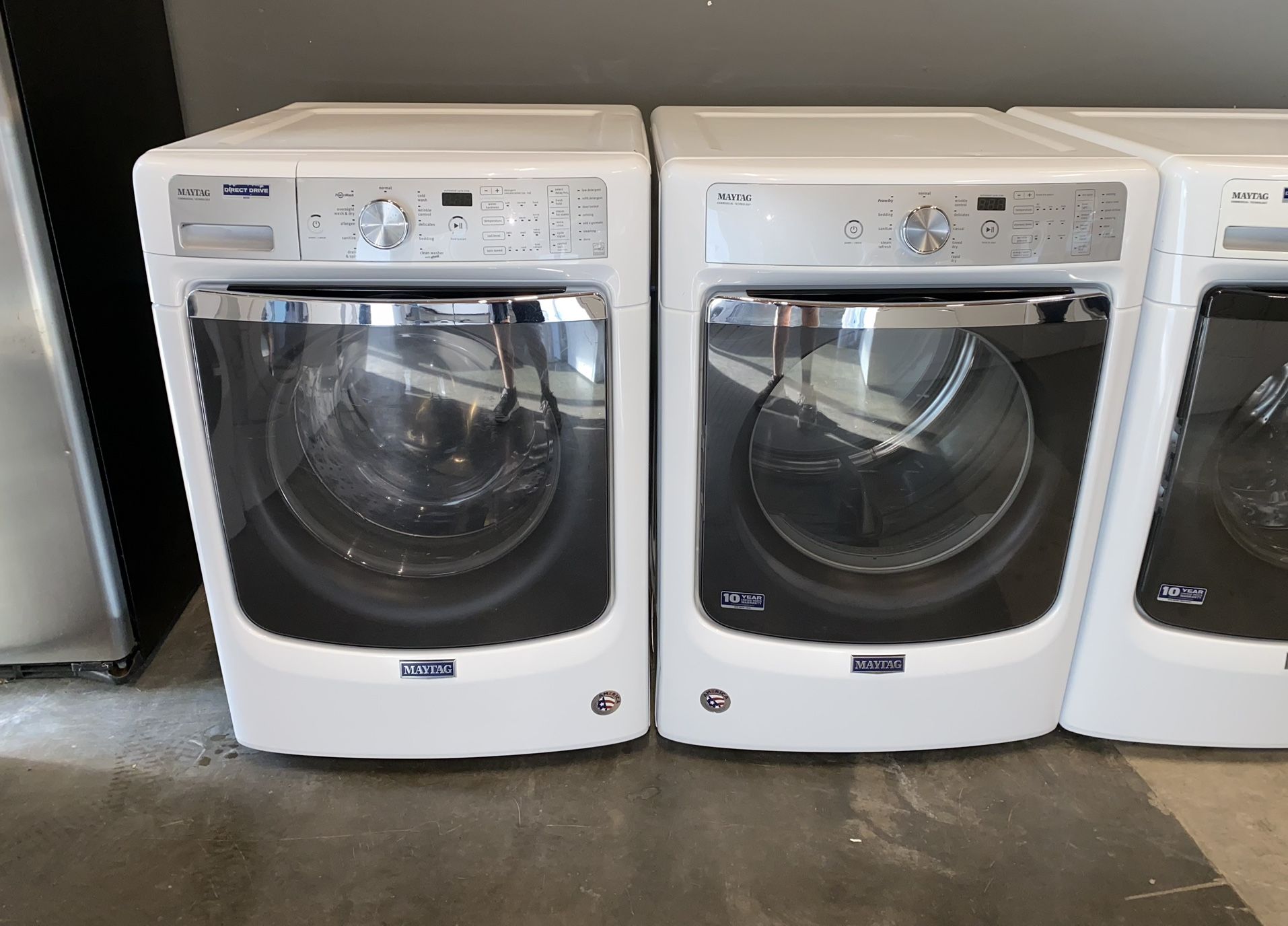 MAYTAG XL CAPACITY WASHER DRYER ELECTRIC SET