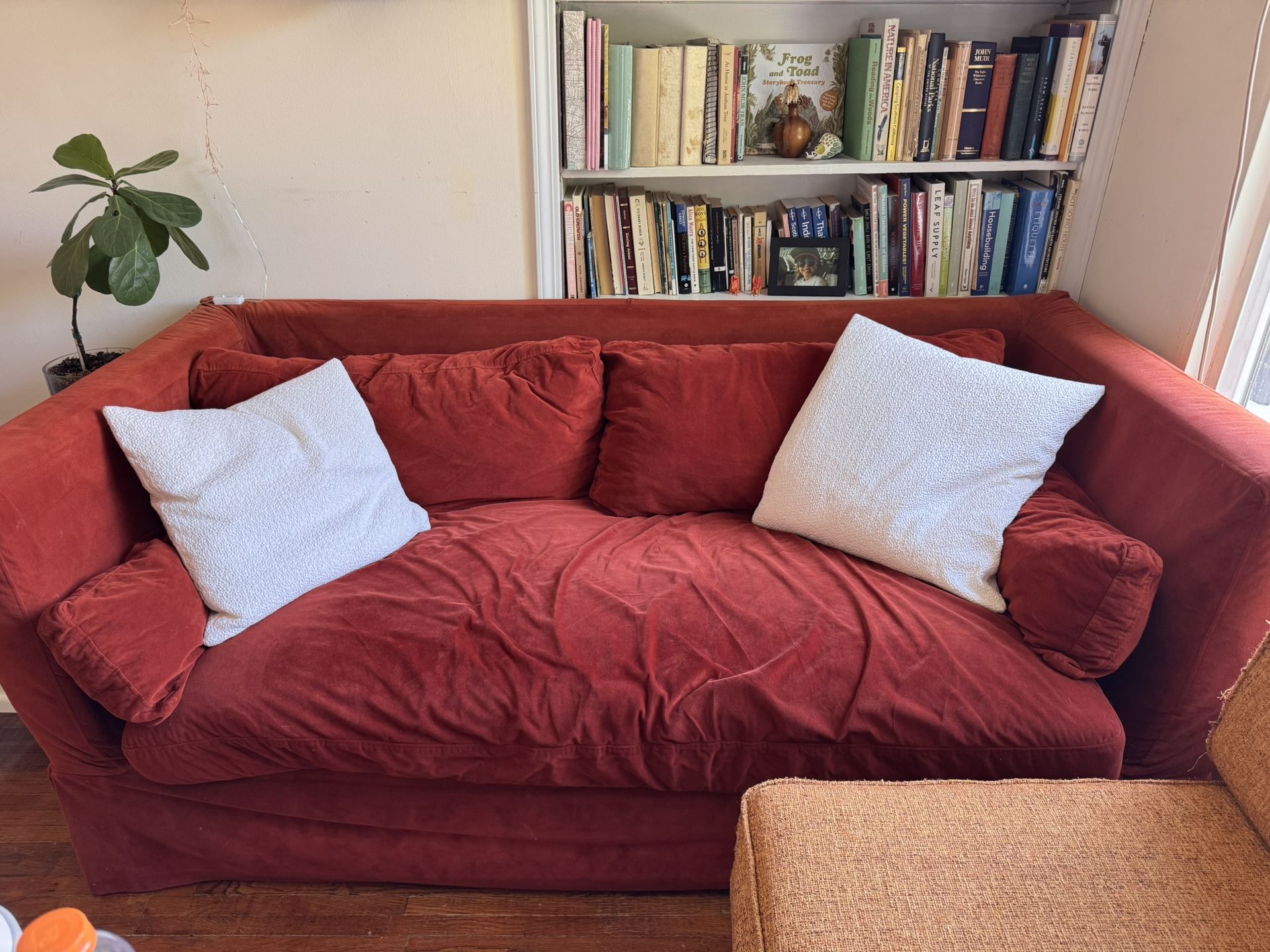 Deep And Comfy Performance Velvet Couch