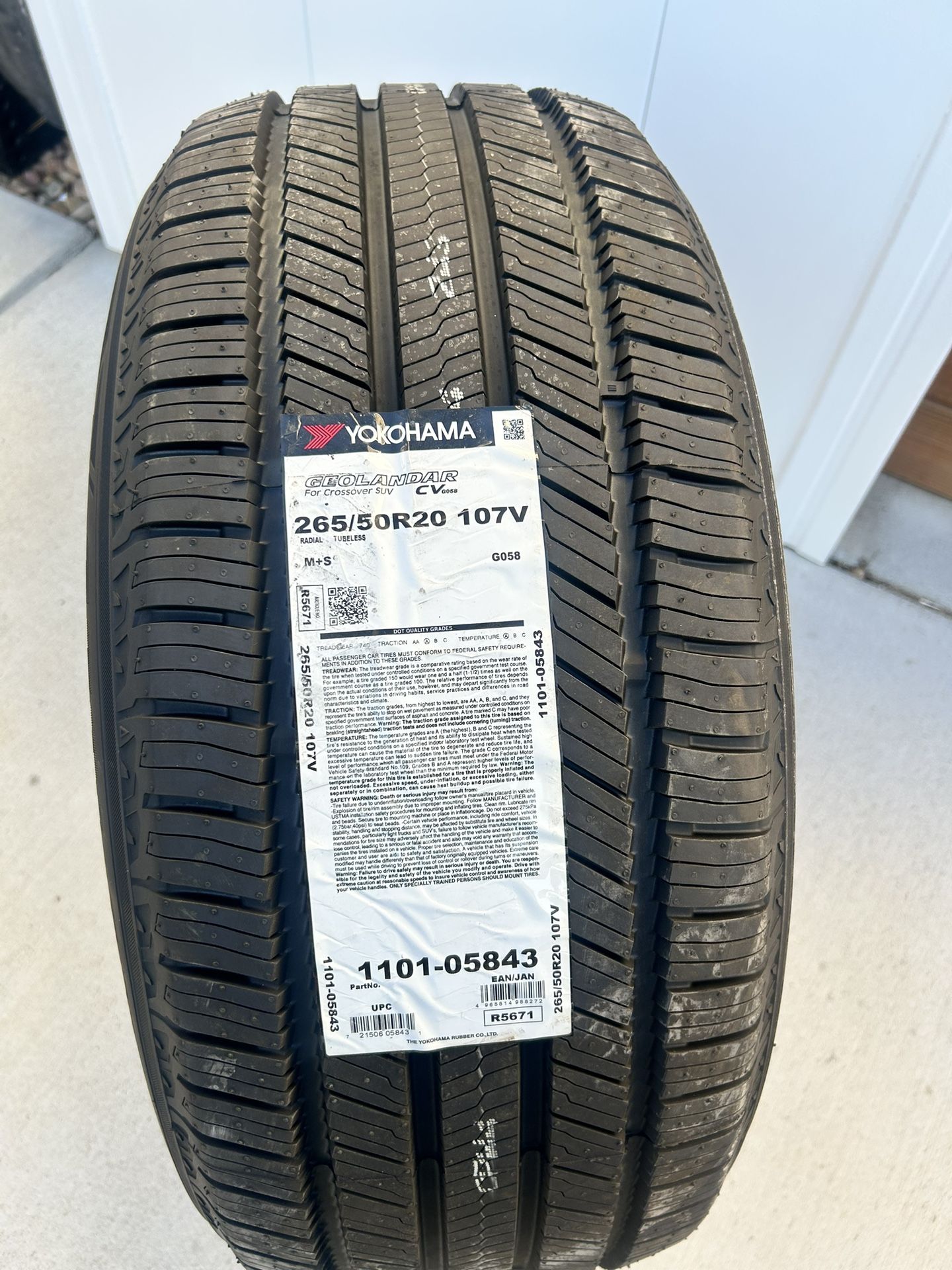 New Yokohama Geolandar tires