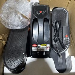 Under Desk Elliptical, Portable Electric Seated Pedal Exerciser w/Remote Control, 5 Adjustable Speeds & LED Monitor, Portable Ellipse Pedal Leg Exerci