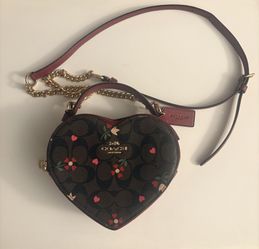 Coach heart purse