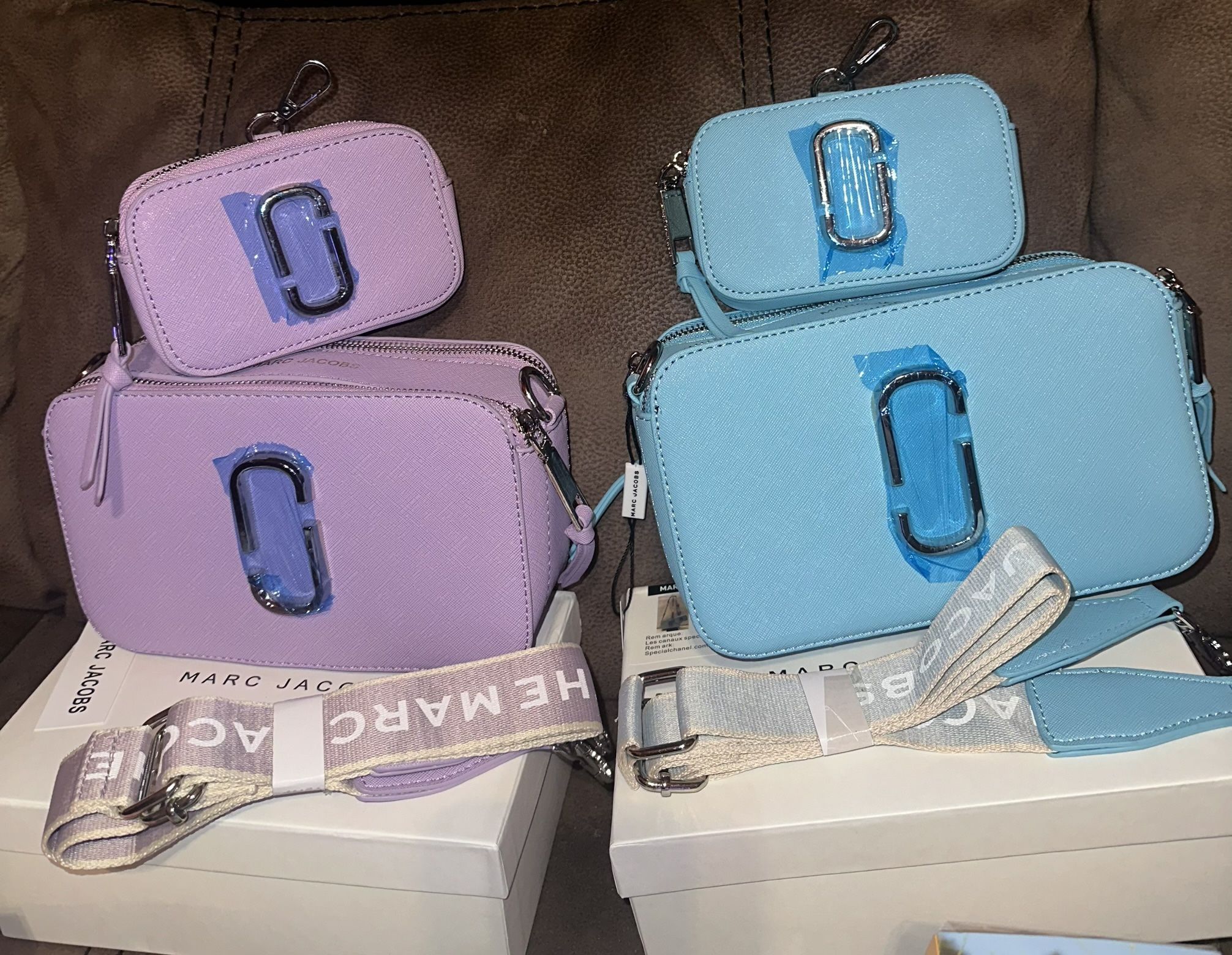 M Purse Purple Or Sky Blue