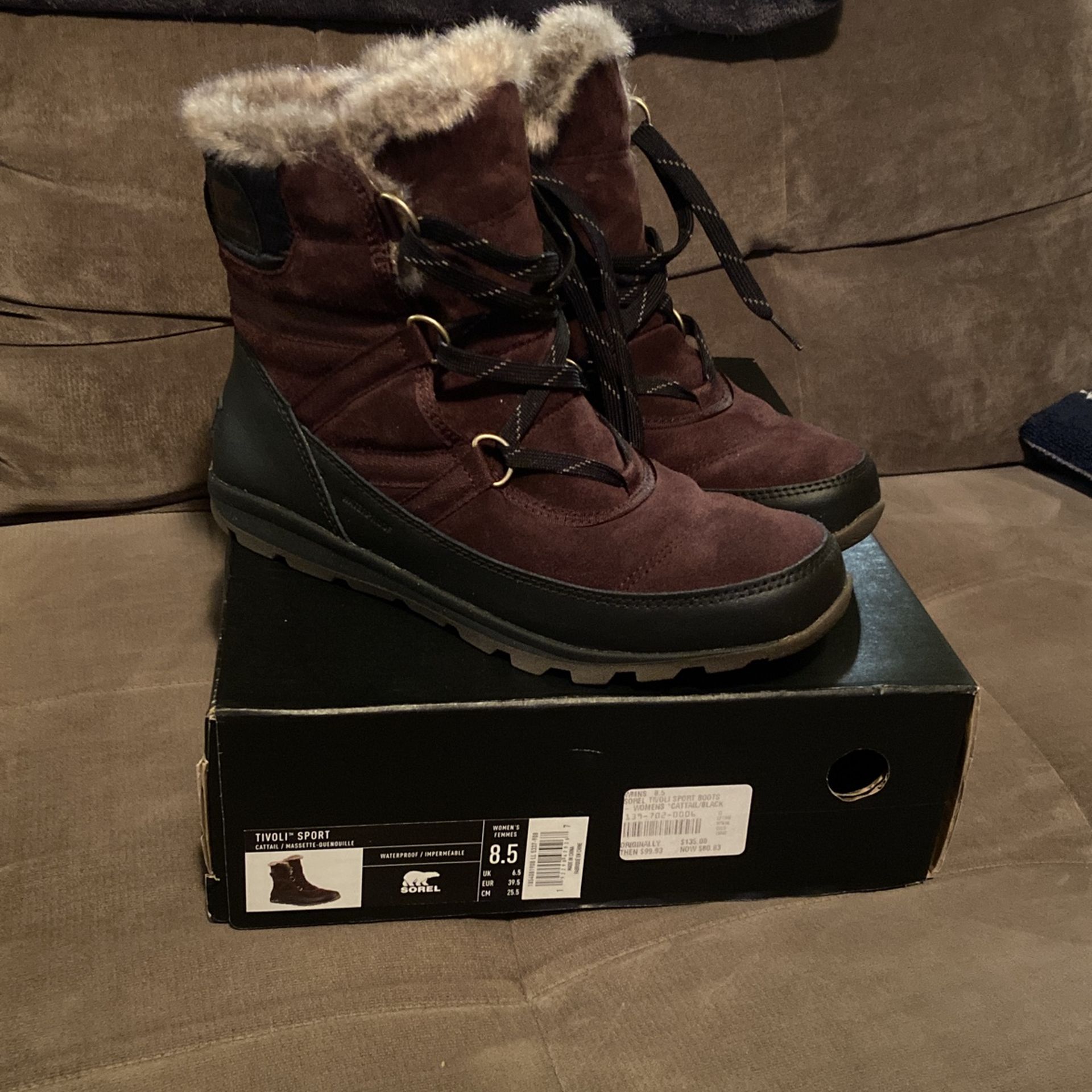 Sorel Tivoli Sport Women’s Winter Boots Size 8.5