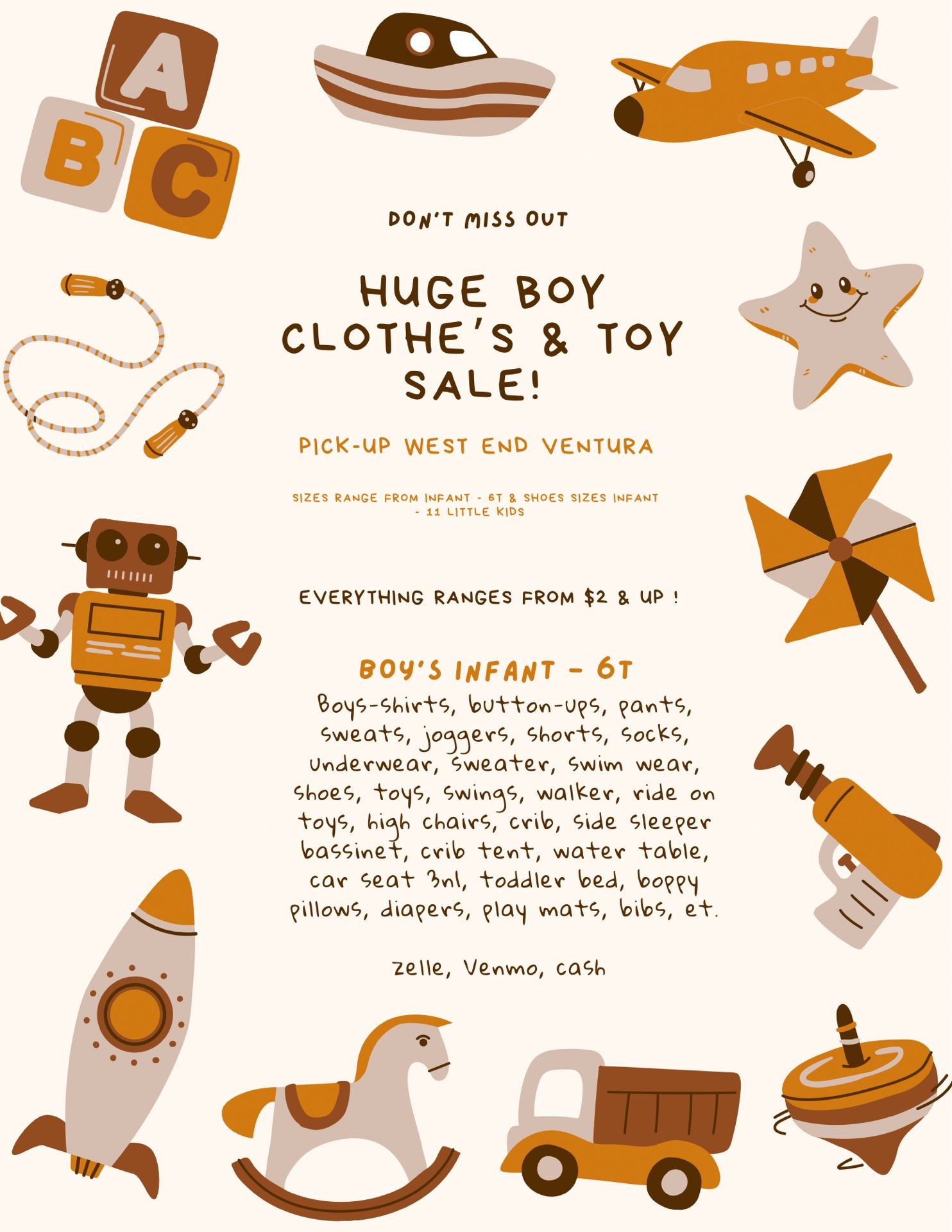 Boys Clothes, Toys And Accessories