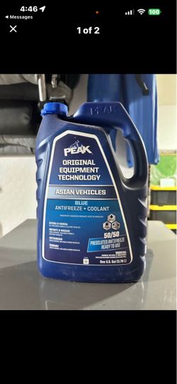 PEAK ORIGINAL EQUIPMENT TECHNOLOGY ASIAN VEHICLES BLUE ANTIFREEZE + COOLANT