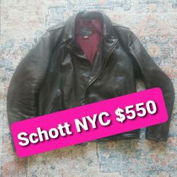 Schott NYC Buffalo Perfecto Leather Jacket PER22 (L)