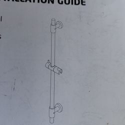 KES 40" Wall Mount Slide Bar With Adjustable Showerhead Holder In Brushed Nickel,  Few Available 