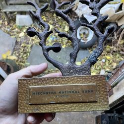 Rare vintage money tree penny bank coin savings