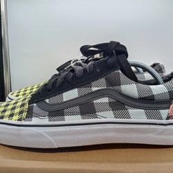 Vans Old Skool Checkerboard Buffalo Check Patel Houndstooth Shoes Sz M 8 W 9.5