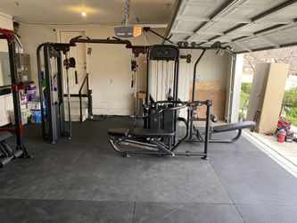 $GYm/Home GYm-5 Stack Megatron Compact Multi-Gym - Lat Pull, Low Row, Bench Press, Lat Pull, Leg Ext / Curl
