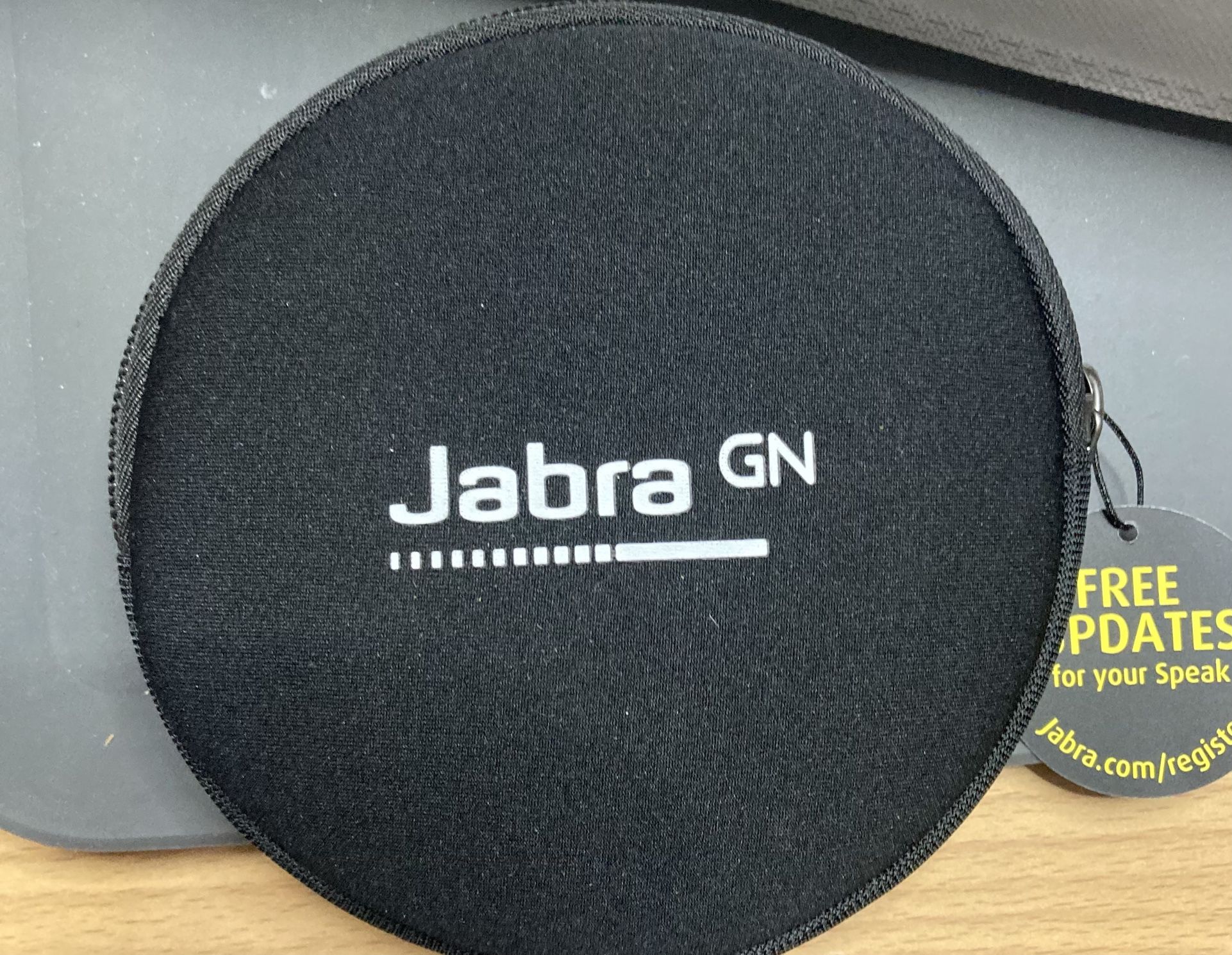 Jabra Speak 750 UC Wireless Bluetooth Speakerphone with Link 370 USB Adapter – Portable Conference Speaker for Holding Meetings Anywhere with Premium 