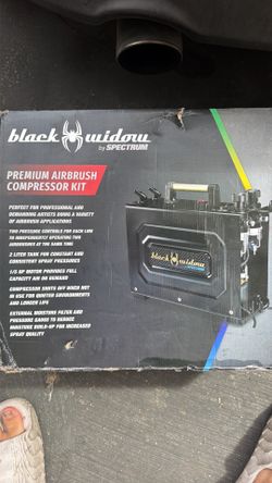 Black widow premium airbrush compressor kit