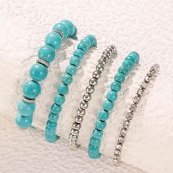❣️❣️TURQUOISE 5 Bracelets Set❣️❣️