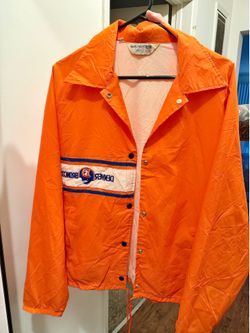 Nice 🤯 !! Vintage 1980s Denver Broncos Stahl-Urban Jacket – Made in USA – Orange